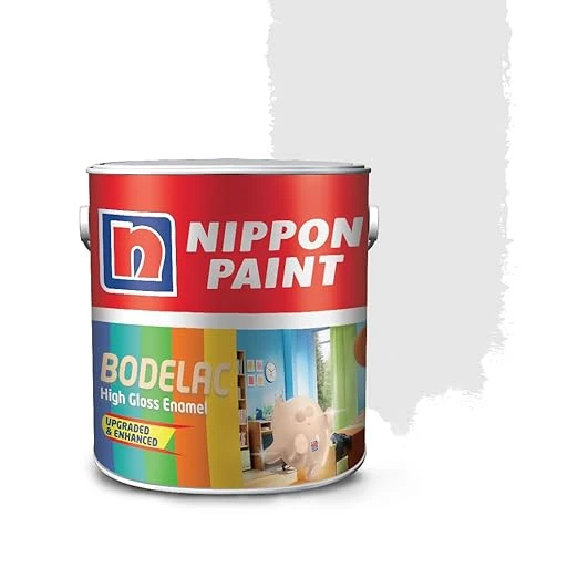 Nippon Paint Synthetic Bodelac Enamel (M) (1 L, Brill White, Pack Of 1)