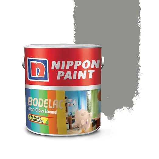 Nippon Paint Synthetic Bodelac Enamel (M) (1 L, Smoke Grey, Pack Of 1)