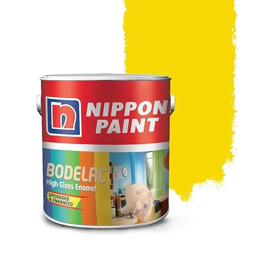 Nippon Paint Synthetic Bodelac Enamel (M) (500 Ml, Golden Yellow, Pack Of 1)