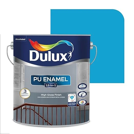 Dulux PU Enamel 500 ml High Gloss Finish Paint for Interior Exterior Metal