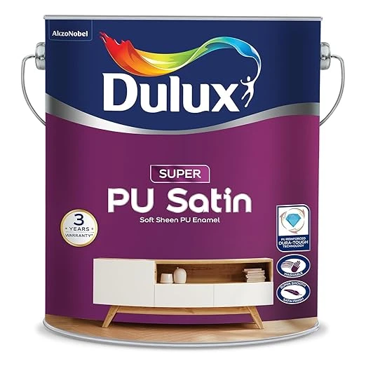 Dulux Super PU Satin Teak Enamel Paint Solvent Based | Premium Soft-Sheen Finish