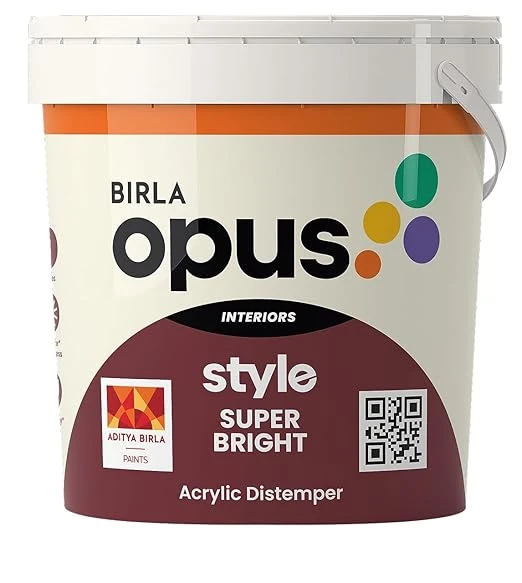 Style Super Bright Acrylic Distemper – 20kg Premium Interior Wall Paint