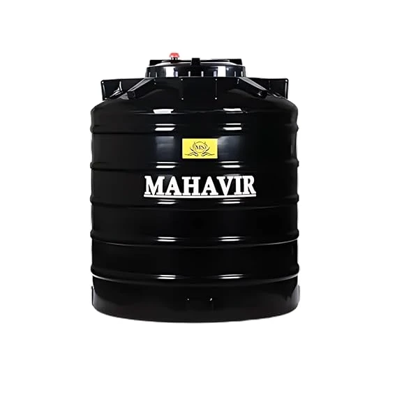 Mahavir 1000 Litre Black Water Tank - Roto-Moulded, UV Protected, 100% Virgin Pl