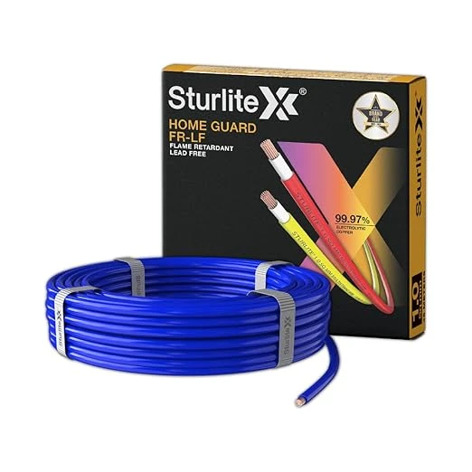 Sturlite Home Guard FR-LF 45 Meter Wire, (1.5 Sq.mm) PVC Insulated Pure Copper W