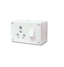 Goldmedal Polycarbonate 240V 6&16A 3 In One Switch Socket Combined With Junction
