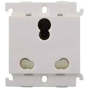Legrand Mylinc Polycarbonate 16A 3 Pin Multi Socket 675555 (White)