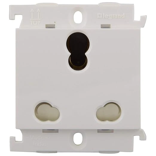 Legrand Mylinc Polycarbonate 16A 3 Pin Multi Socket 675555