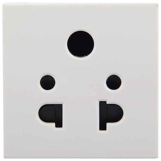 Legrand 573470(S) - 6A 2 or 3 Pin 2 Module Universal India Arteor Shuttered Sock