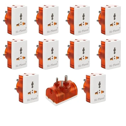 Hi-PLASST 6A International Conversion Multiplug with three-6A,230v Sockets for M