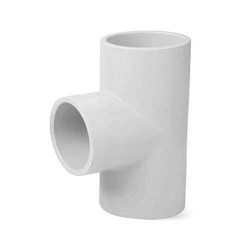 Generic UPVC 1/2" Tee Pipe Fitting (10 Pack) for Bathroom & Kitchen in White