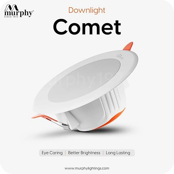 Murphy 12W LED Down Light, Cool White Light, Round, Pack of 40, Recessed Ceiling