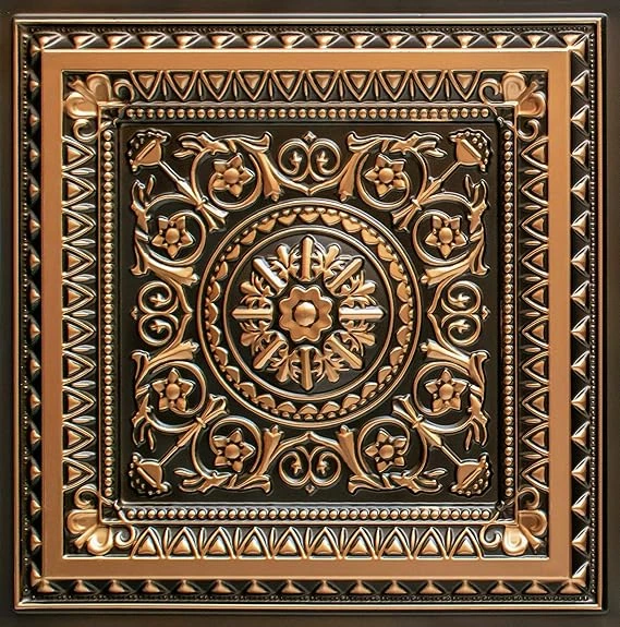Decoraids Decorative Embossed Ceiling Tiles and Wall Panel Pieces (Area Cover 24