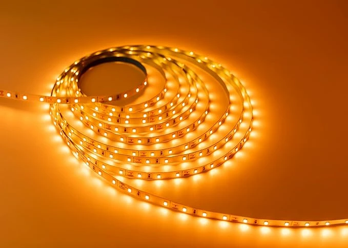 MAGIK Stream LED Strip Light (Amber) 5 Meter with Adapter | 5W/Mtr | Flexible LE