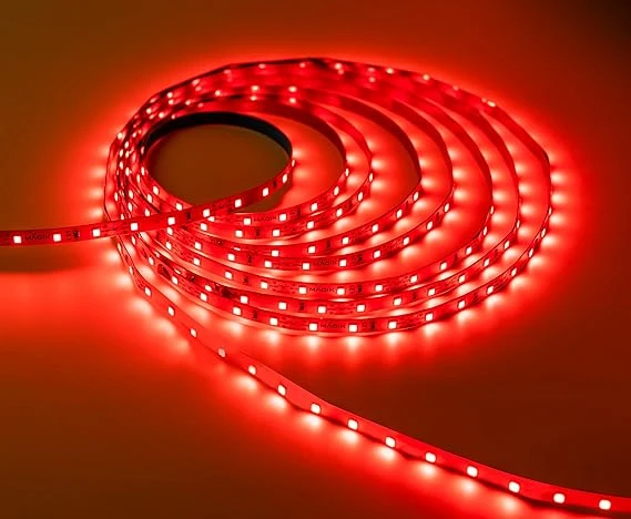 MAGIK Stream LED Strip Light (Red) 5 Meter with Adapter | 5W/Mtr | Flexible LED 