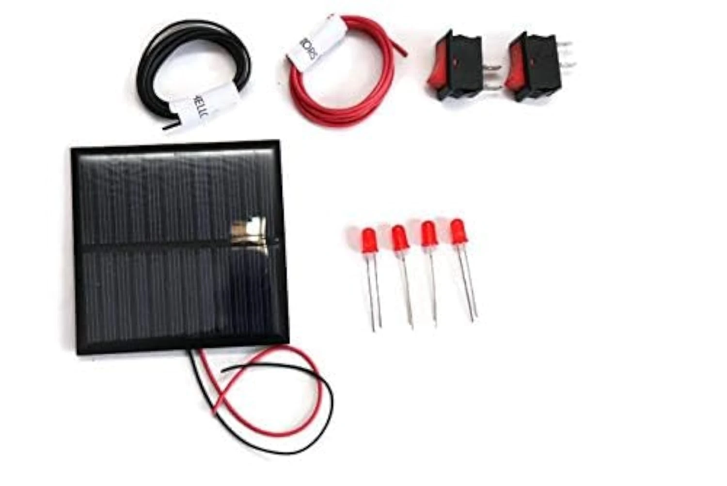 Electronic Spices Solar for DIY, Solar Panel 6v- 100 mah, 70mm*70mm*03mm, Solar 