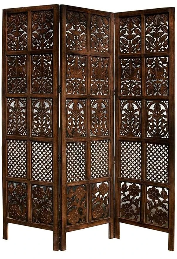 THEHEARTWILL® Wooden partition for Pooja Room/separators for Living Room/Wall pa