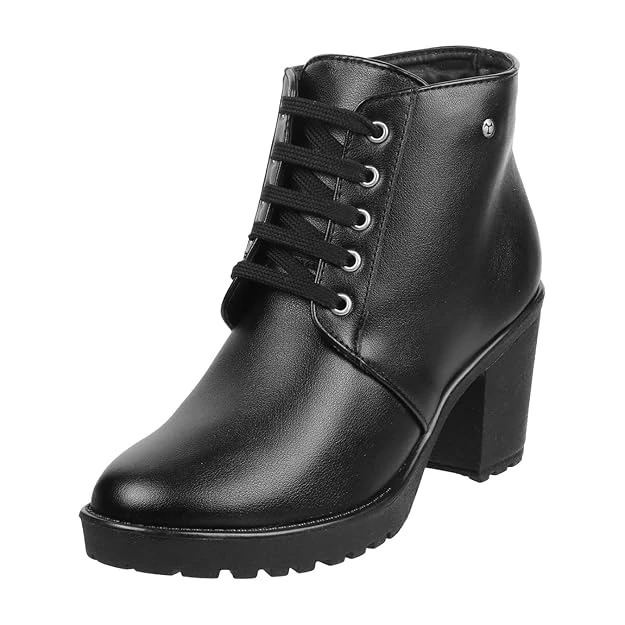 Mochi Women Block Heel Ankle Boot