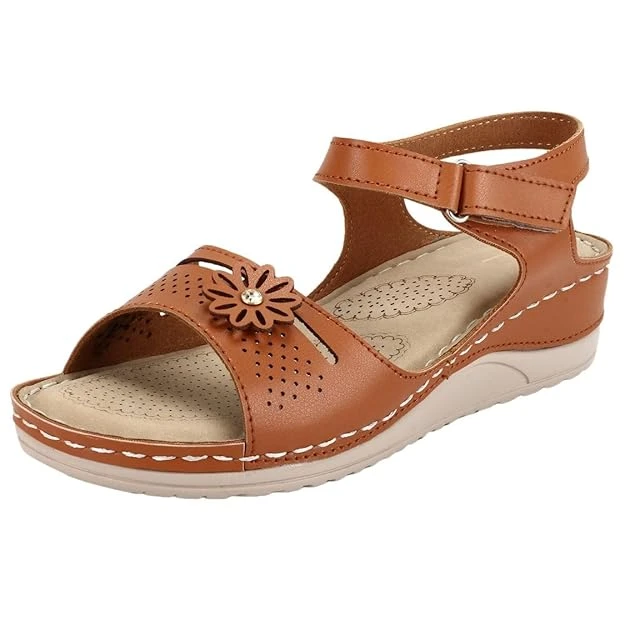XE Looks Doctor Sole Comfortable Trendy Flats Sandals For Women 1.5 Inch Heel