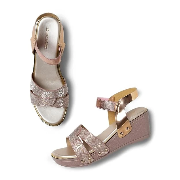 Marc Loire Women's Open Toe Double Straps Platform Heels