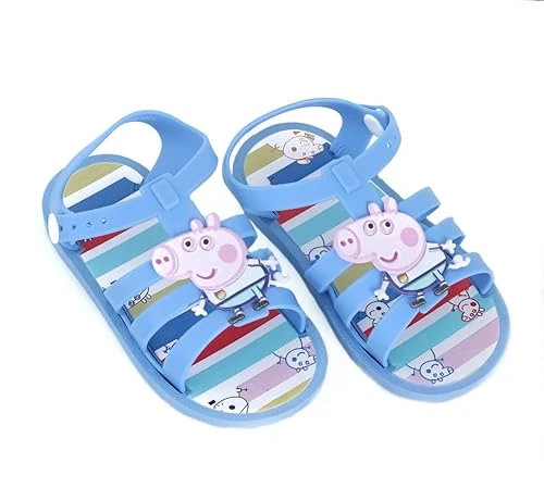 Yellow Bee George Family Sandals for Boys, Blue