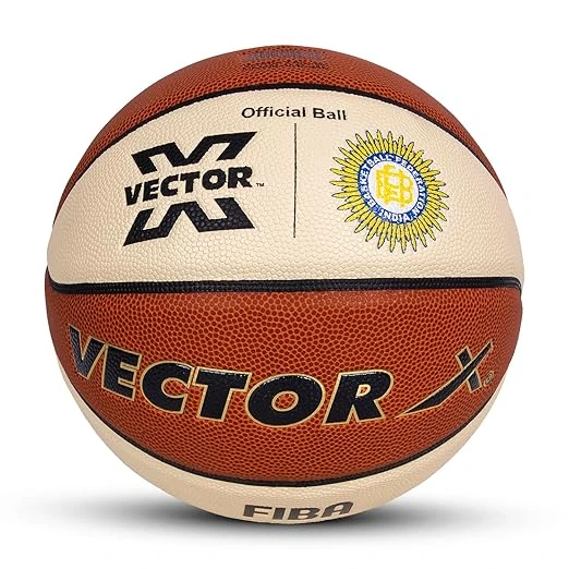 Vector X HG-100 Basketball Federation of India Official Ball, FIBA Level 1 Appro