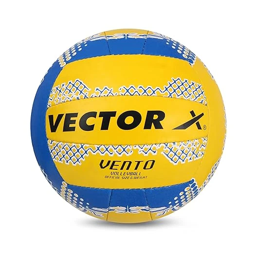 Vector X 18 Panel Vento Rubber Hand Stitched Indoor/Outdoor Volleyball with Late
