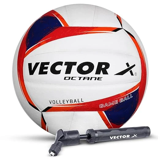 Vector X 18 Panel Microfibre PU Moulded Indoor/Outdoor Volleyball with Butyl Bla