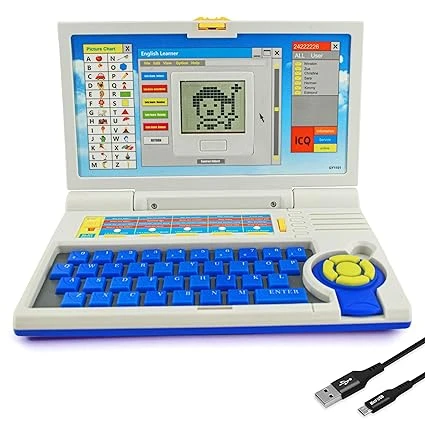 Gooyo GY-1101 Plug & Play English Learner Educational Laptop Toy with 20 Learnin
