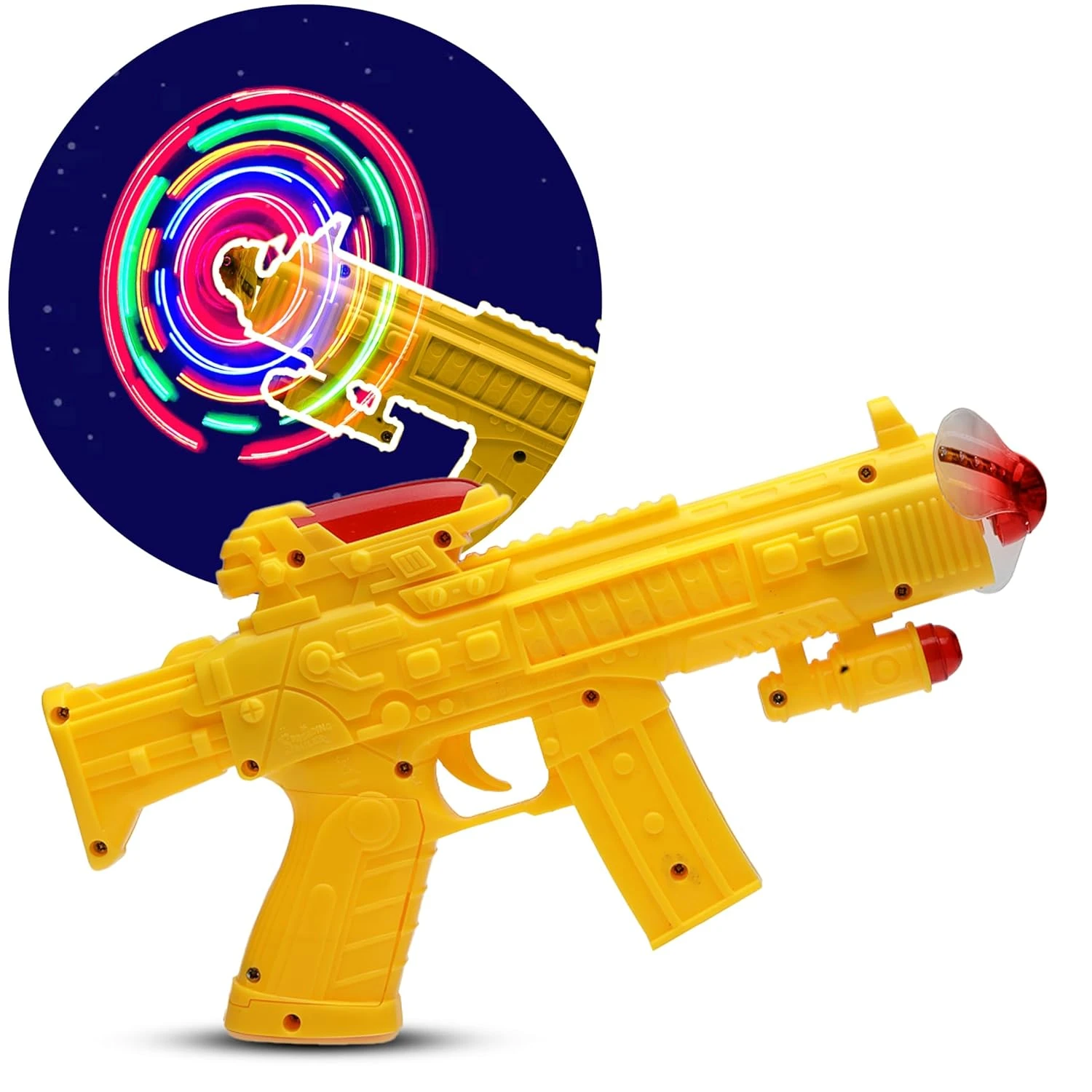 Gooyo GY688-A5 Battery Operated Space Gun Toy with Rotatable LED Fan | Dynamic M