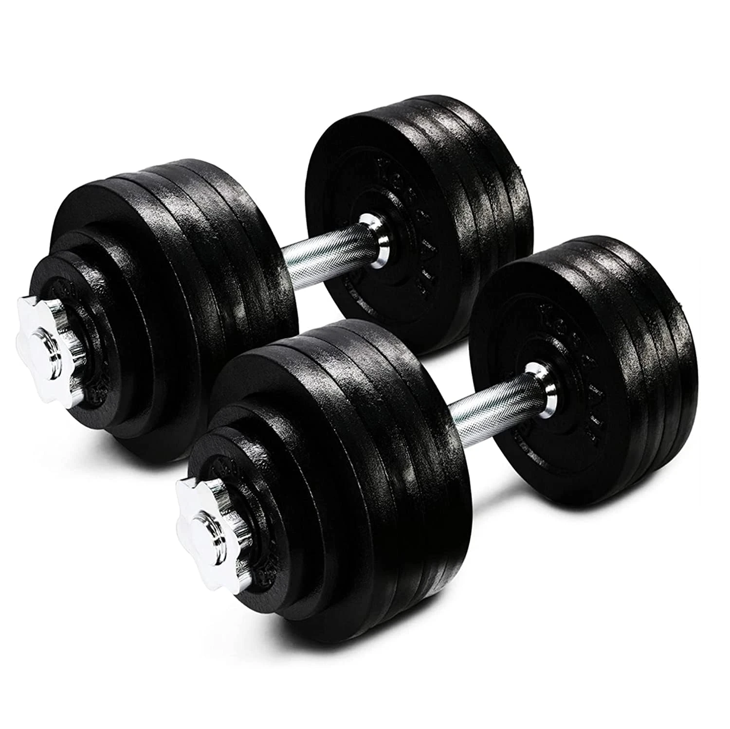 Amazon Brand - Symactive Exclusive Range Of Cast Iron Adjustable Dumbbells (18 K