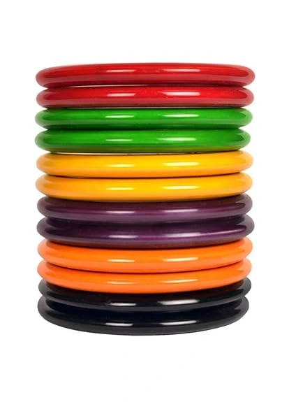 Swara Creations Traditional Handmade Wooden Bangle set for Women and Girls(12 pc