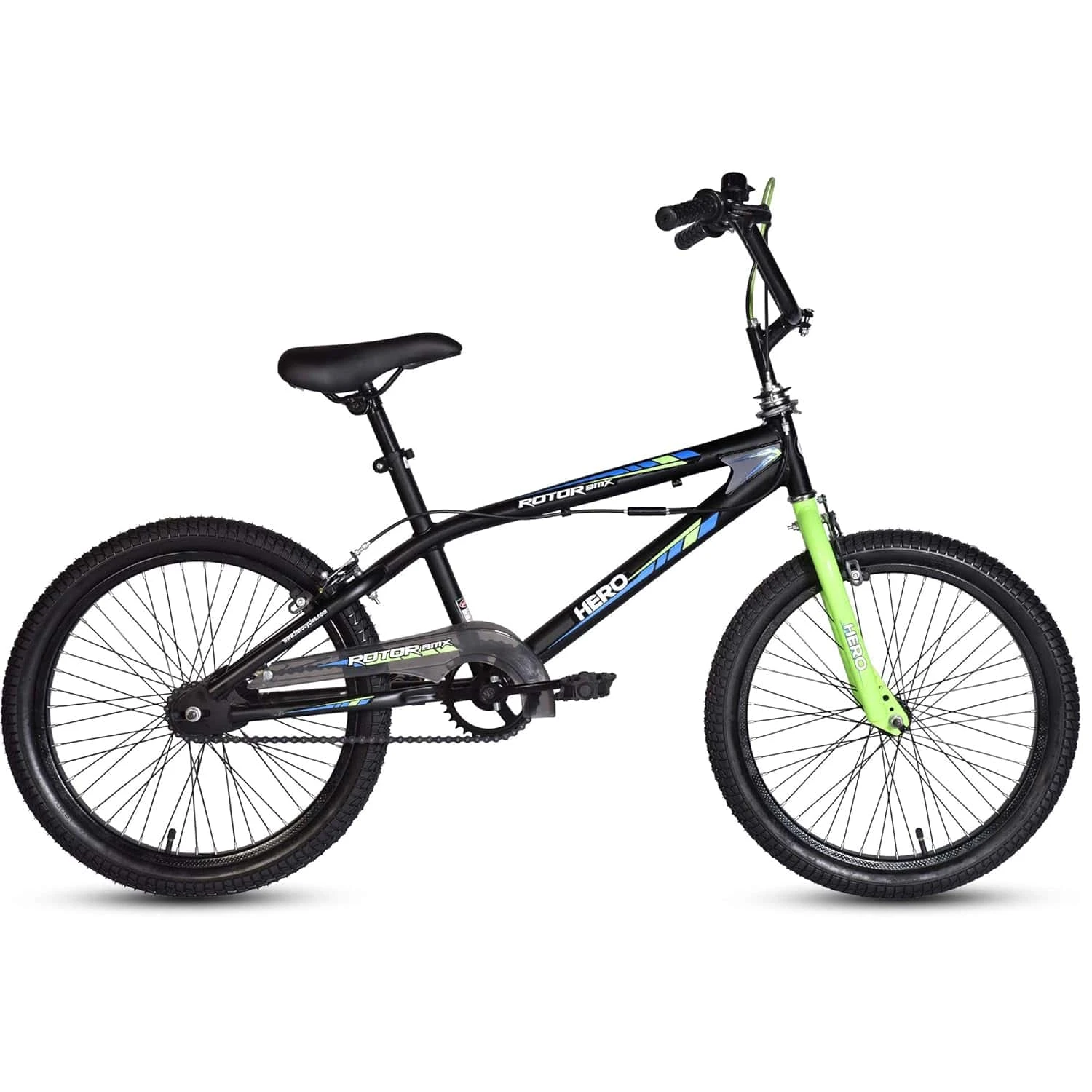 Hero Rotor Unisex-Youth Bmx Bike 20T , 13 In Steel Frame , Single Speed Cycle (B
