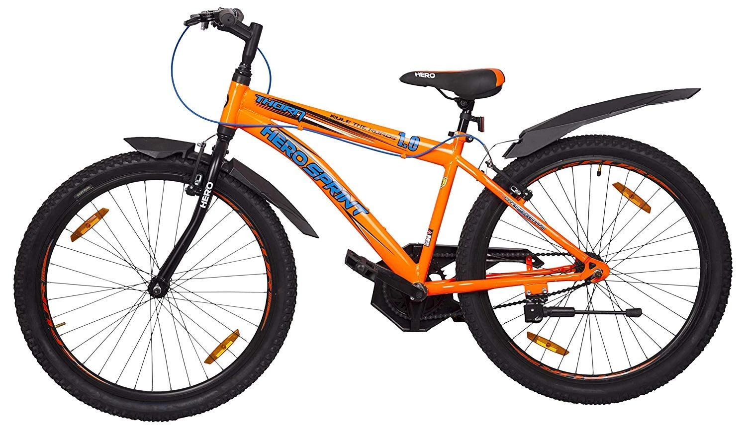 Hero Cycles Unisex Steel Sprint Thorn 24 Inches Single Speed Mountain Bike , Ste