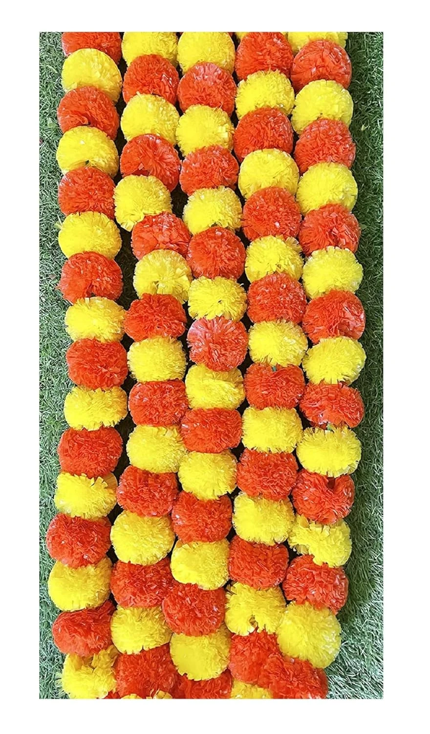 SPHINX Artificial Marigold Flower Garlands–Fluffy Marigold Strings for Diwali,Po