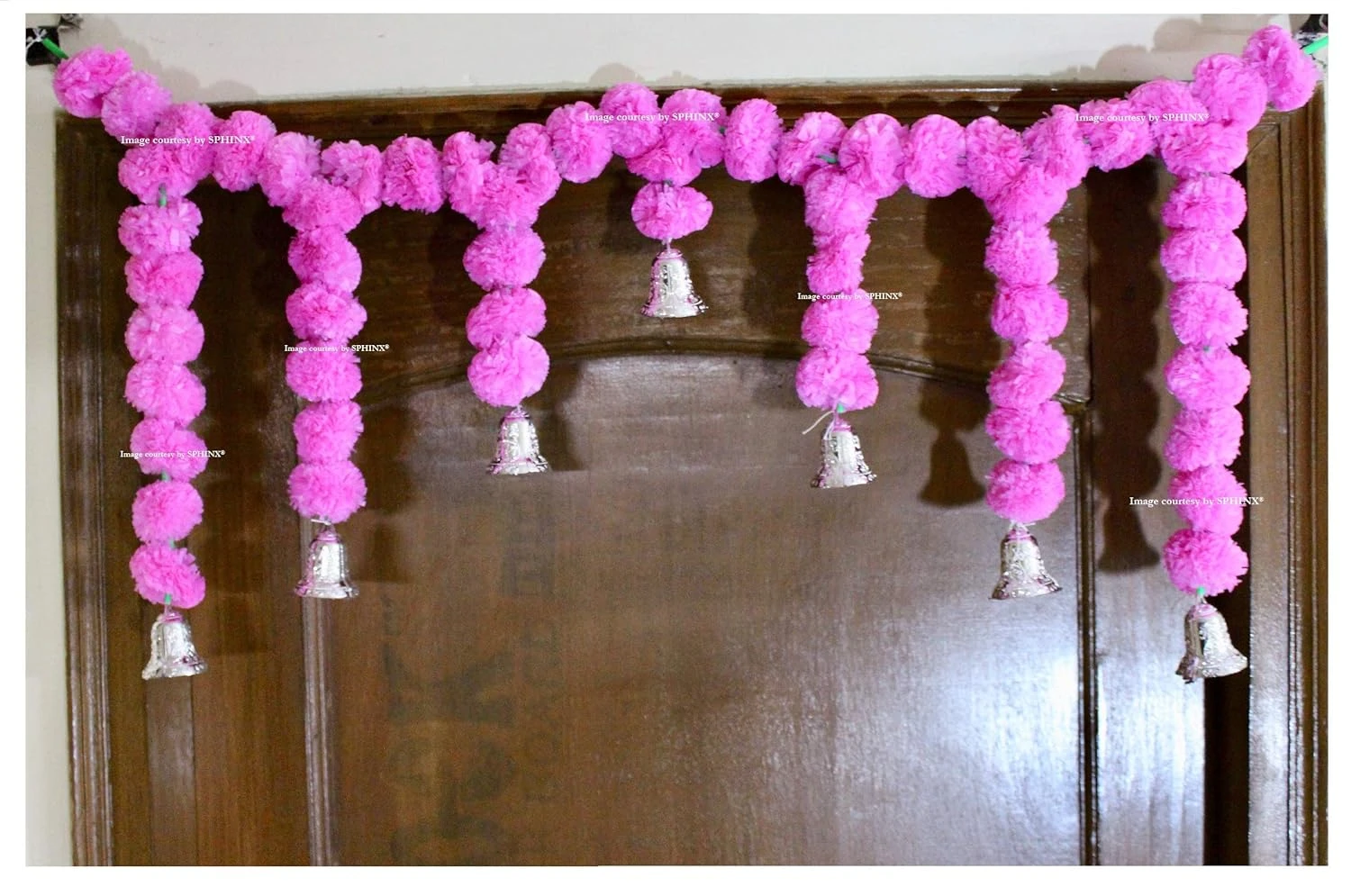 SPHINX Artificial Marigold Garlands Door Toran Set (yellow and orange, 1 Piece)