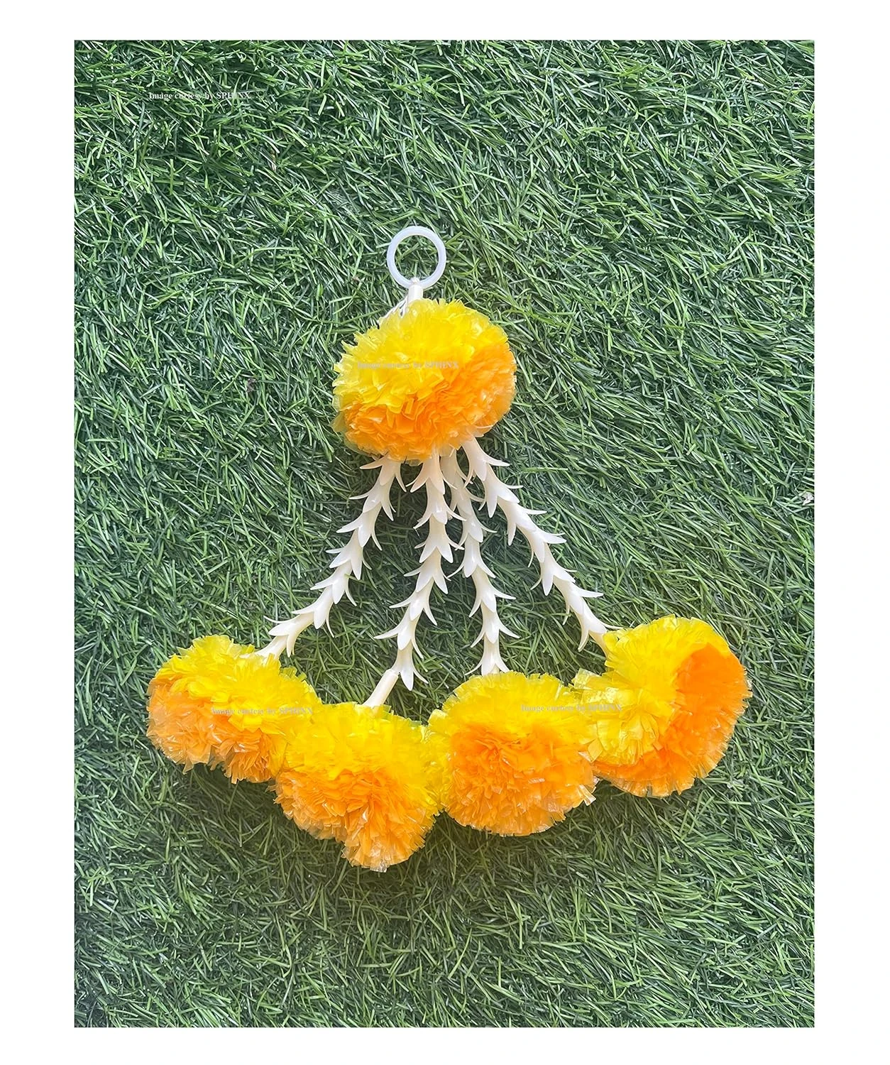 SPHINX Artificial Marigold & Rajnigandha Tassles, Clustered Strings, Decorative 