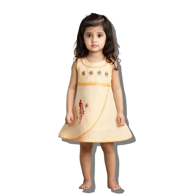 Skirt & Top Set for Girls: Traditional Onam Attire From NutsClothing | Red Embro