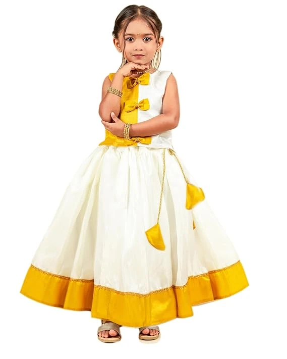 Stanwells Kids Lehenga Choli for Girls Cotton Silk Traditional Dress Ethnic Wear