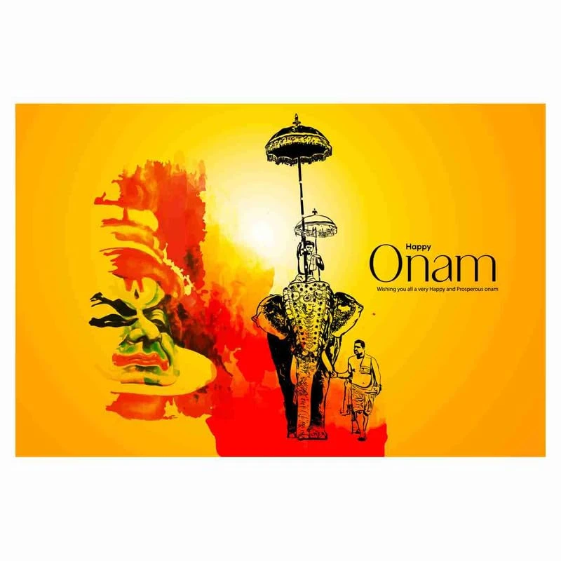 SAF paintings kerela Traditional Festival Onam Wall Poster For Home decoration O