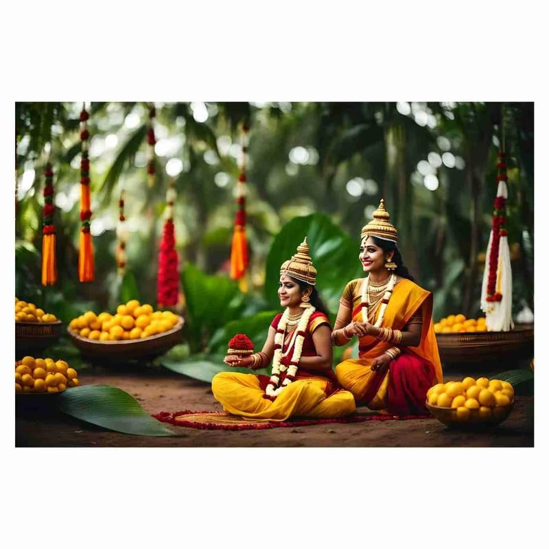 SAF paintings kerela Traditional Festival Onam Wall Poster For Home decoration O