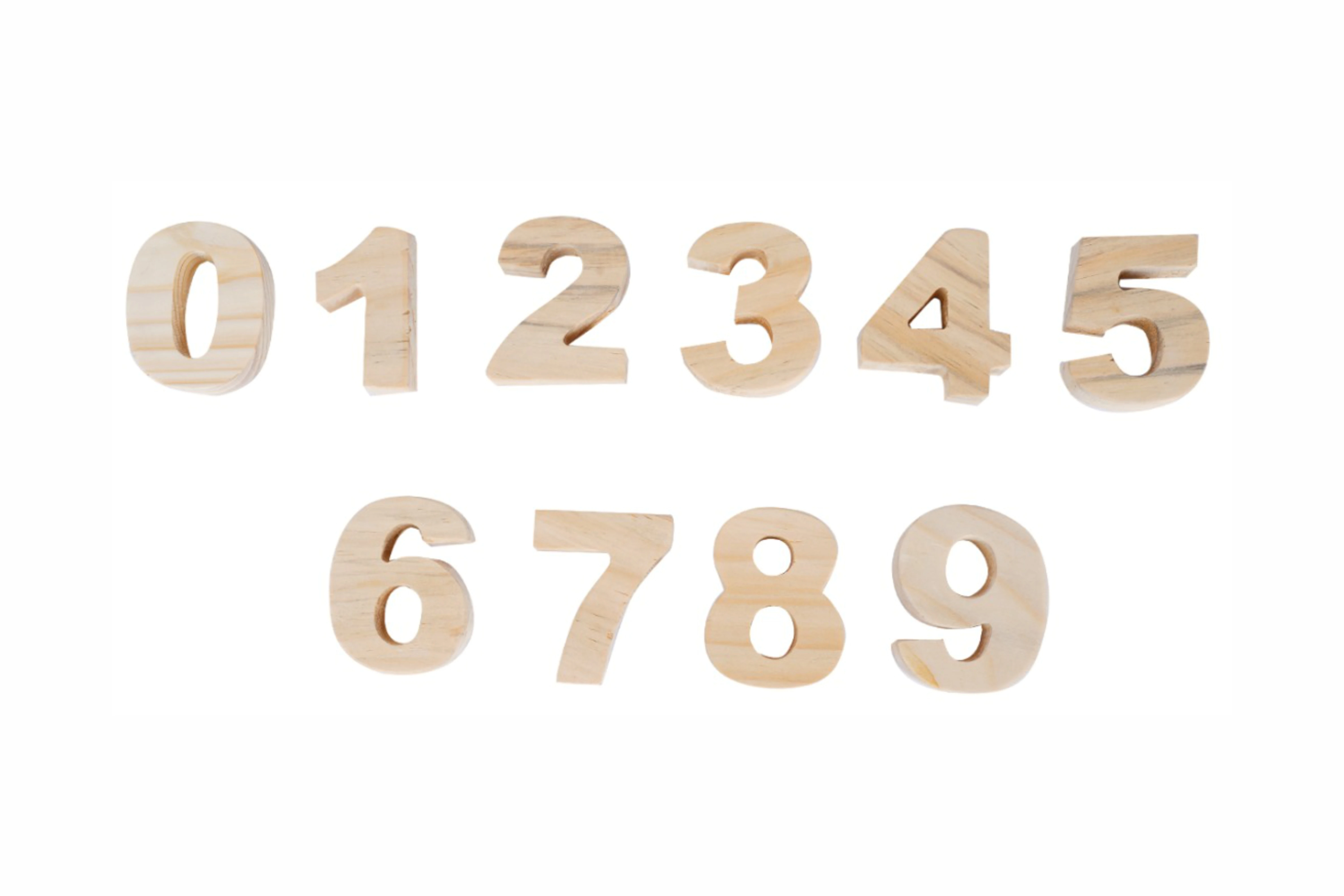 Wooden Number Puzzle – Small Size 123 Counting Set for Kids (11 Pieces)