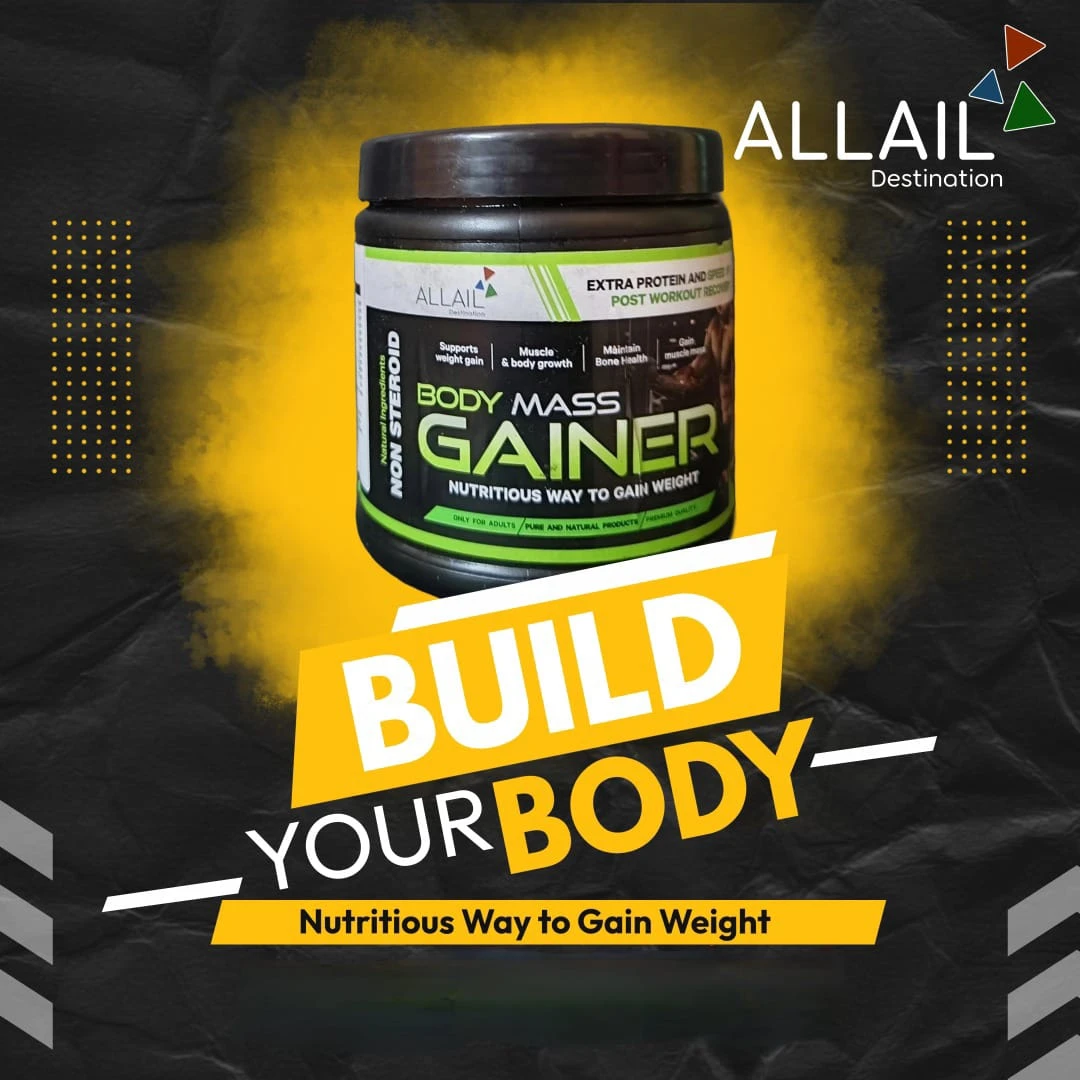 ALLAIL Body Mass Gainer – Nutritious Way to Gain Weight & Muscle 500GM